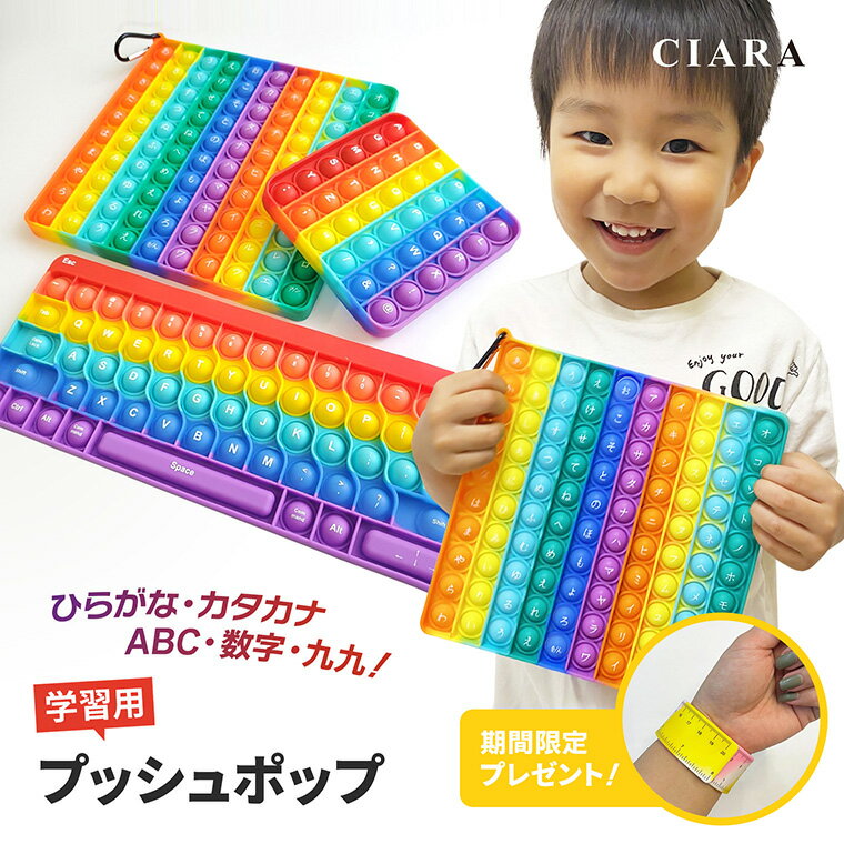 【レビューでおまけ付】 プッシュポップ 子ども 嬉しい セット 大きい 数字 ひらなが キーボード 知育玩具 おもちゃ 知育おもちゃ 英語 日本語 九九 アルファベット 子供 こども キッズ 大人 ギフト プレゼント 袋 ラッピング 景品 子供会 雑貨 春 tdm ホワイトデー お返し