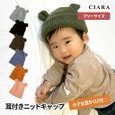 【10/20限定 300円オフクーポン】 ベビー 帽子 秋冬 男の子 くま 新生児 ニット帽 40cm 42センチ ゴム 48センチ 54センチ おしゃれ 女の子 耳 0歳 3か月 赤ちゃん 耳付き 子供 キッズ 毛糸 あたたかい 可愛い かわいい 寒さ対策 ニット 子ども こども tdm プレゼント