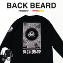 ゲゲゲの鬼太郎 長袖 tシャツ バックベアード グッズ コラボ メンズ レディース ユニセックス S-XL ブランド 黒 白 綿100 秋服 冬服 漫画 アニメ 文字 ロゴ 妖怪 水木しげる 鳥取 土産ギフト キャラクター 模様 イラスト 和風