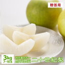 予約 梨 【9月中旬出荷】 二十世紀梨 3kg 7~10玉入 鳥取県産 梨 20世紀梨 贈答用 進物用 ギフト 送料無料(北海道・沖縄を除く)