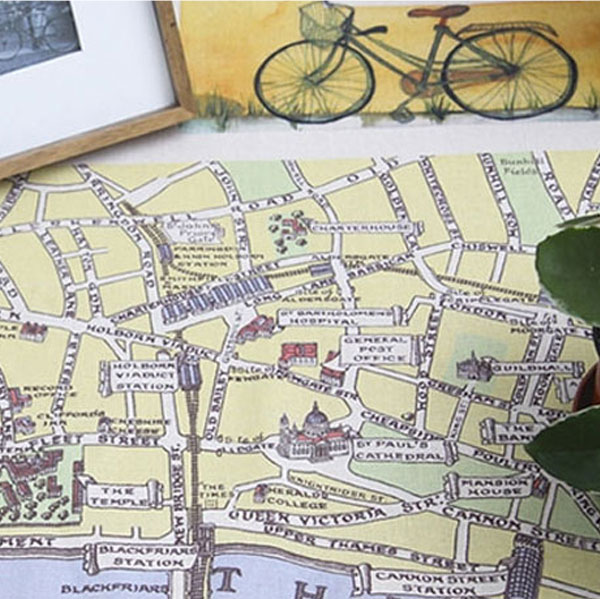 ( リネン ) ユーロツアーリネンカットクロス 【 商用利用可 】 【 総柄 ハーフリネン 手芸 生地 通販 】のサムネイル