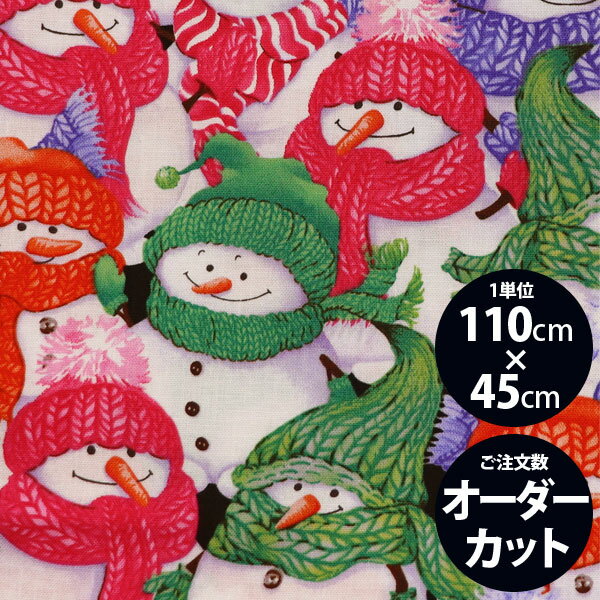 ( コットン ) 雪だるまのファッションショー│USA cotton Chrismas series 【 商用利用可 】
