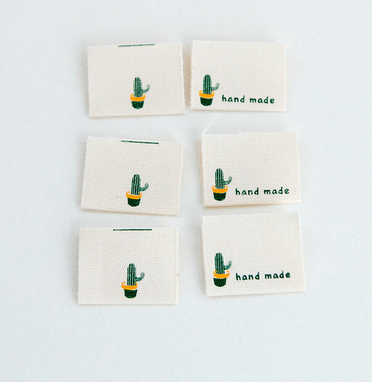 【ラベル】サボテンコットンラベル（2個セット） 【 商用利用可 】