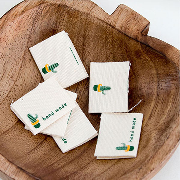 【ラベル】サボテンコットンラベル（2個セット） 【 商用利用可 】