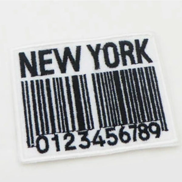 樂天商城 - ( ワッペン )NewYorkバーコード 【 商用利用可 】