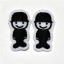 入園 入学【ワッペン】かわいい子供チャップリン 手芸 材料 通販 子供用 【 商用利用可 】【 24時間限定 タイムセール50%OFF 】
