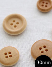 ( ボタン ) 3cm カントリーウッドボタン (1個) │ 【 商用利用可 】