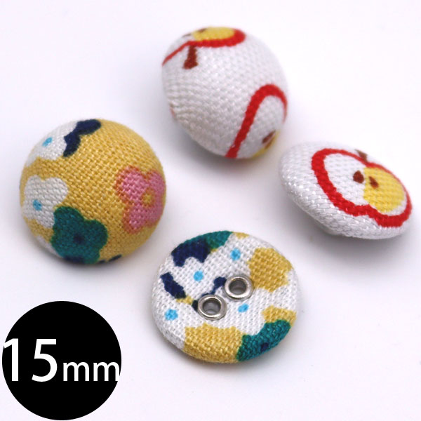 乐天商城 - ( ボタン ) 15mm くるみ ボタン │ 1個 【 商用利用可 】