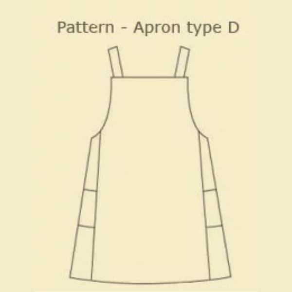 ( 型紙 ) Apron(エプロン) type D【 商用