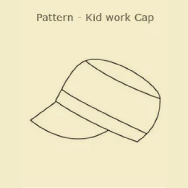 型紙 帽子 ( 型紙 ) キッズワークキャップ 手芸 手作り 通販 材料【 商用利用可 】