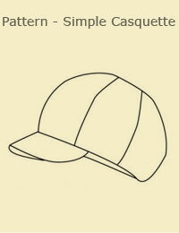 帽子 型紙【型紙】簡単キャスケット 手芸 材料 通販【 商用利用可 】