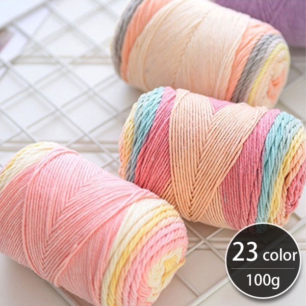 【 お取り寄せ 】( 毛糸 ) レインボー ケーキーヤーン Rainbow cake yarn │ 100g 23色【毛糸特集】