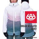 日本正規品 スノーボード ウェア シックスエイトシックス ジャケット 2024 686 WOMEN 039 S DREAM INSULATED JACKET White Dusty Mtn Sunset ドリームジャケット スノボー 23-24 女性 レディース ウーマンズ