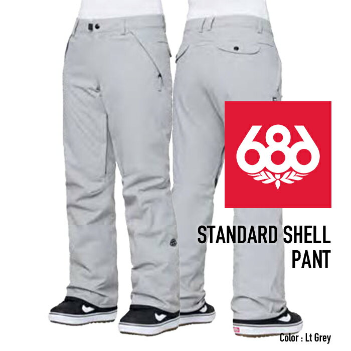 [日本正規品]スノーボード ウェア シックスエイトシックス パンツ 2024 686 WOMEN'S STANDARD SHELL PANT Lt Grey スタンダードシェルパンツ スノボー 23-24 女性 レディース ウーマンズ