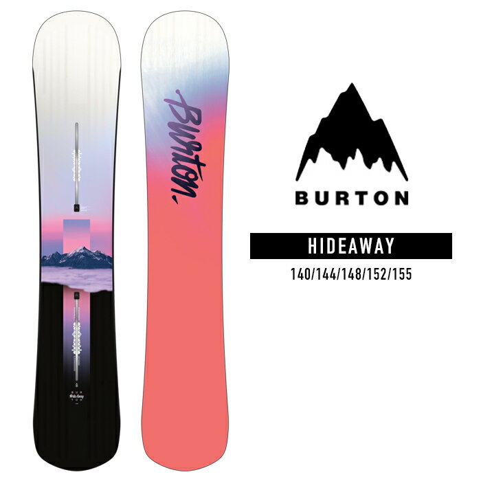 [日本正規品]スノーボード 板 ボード バートン ハイドアウェイ フラット 2024 BURTON WOMEN'S HIDEAWAY Flat Top スノボー 23-24 女性 レディース ウーマンズ