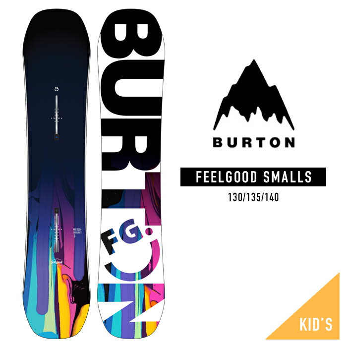 日本正規品 スノーボード 板 ボード バートン フィールグッド スモールズ キャンバー 2024 BURTON KIDS 039 FEELGOOD SMALLS PurePop Camber スノボー 23-24 子供 キッズ ユース