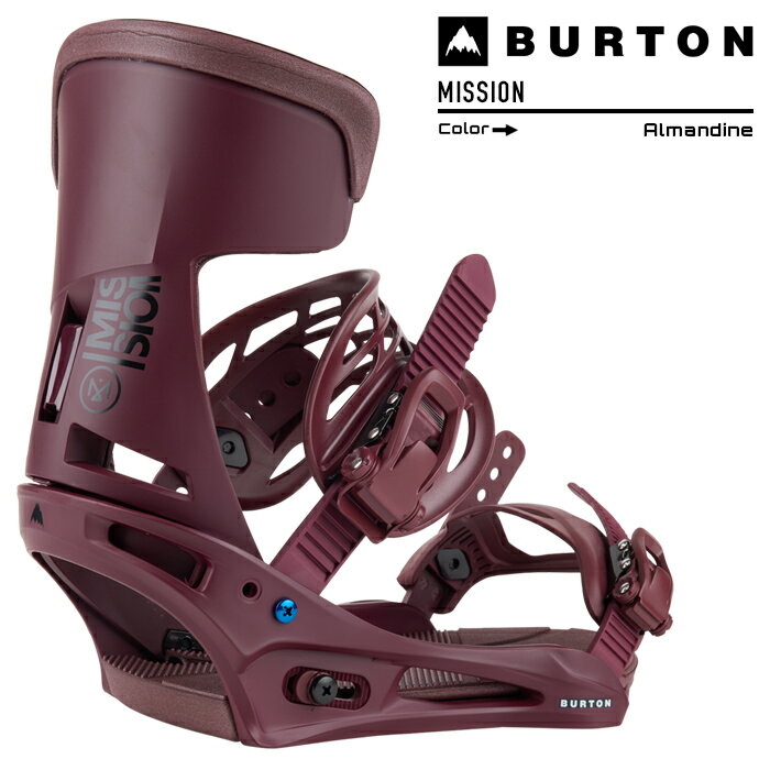 日本正規品 スノーボード ビンディング バートン ミッション リフレックス 2024 BURTON MEN 039 S MISSION Re:Flex Almandine バインディング スノボー 23-24 男性 メンズ