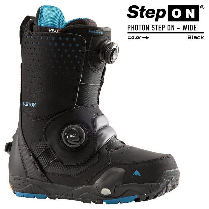 スノーボード ブーツ バートン ステップオン フォトン ワイド 2024 BURTON MEN'S PHOTON STEP ON WIDE Black スノボー 23-24 男性 メンズ BOAフィットシステム