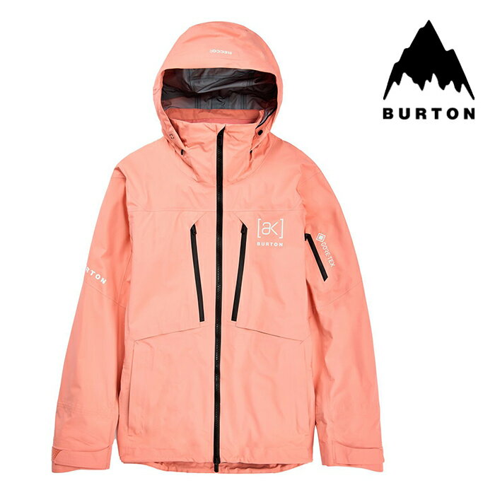 日本正規品 スノーボード ウェア バートン ジャケット 2024 BURTON MEN 039 S AK HOVER GORE-TEX 3L STRETCH JACKET Reef Pink メンズ 男性 ゴアテックス スノボー 23-24 日本正規品