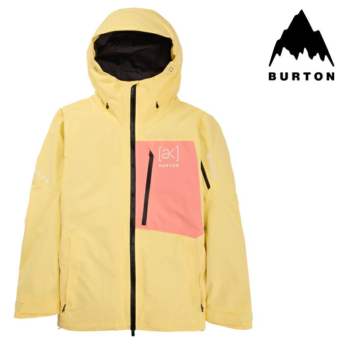 日本正規品 スノーボード ウェア バートン ジャケット 2024 BURTON MEN 039 S AK CYCLIC GORE-TEX 2L JACKET Buttermilk/Reef Pink メンズ 男性 ゴアテックス スノボー 23-24 日本正規品