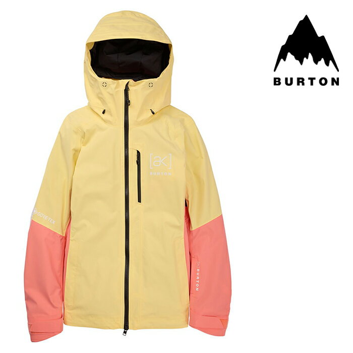 [日本正規品]スノーボード ウェア バートン ジャケット 2024 BURTON WOMEN'S [AK] UPSHIFT GORE-TEX 2L JACKET Buttermilk/Reef Pink レディース ウーマンズ 女性 ゴアテックス スノボー 23-24 日本正規品