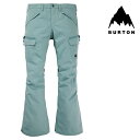 バートン [日本正規品]スノーボード ウェア バートン パンツ 2024 BURTON WOMEN'S GLORIA STRETCH 2L PANTS Rock Lichen レディース ウーマンズ 女性 スノボー 23-24 日本正規品