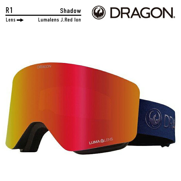 [日本正規品]スノーボード ゴーグル ドラゴン 2024 DRAGON R1 Shadow/Lumalens J.Red Ion R06 スノボー 23-24 スキー