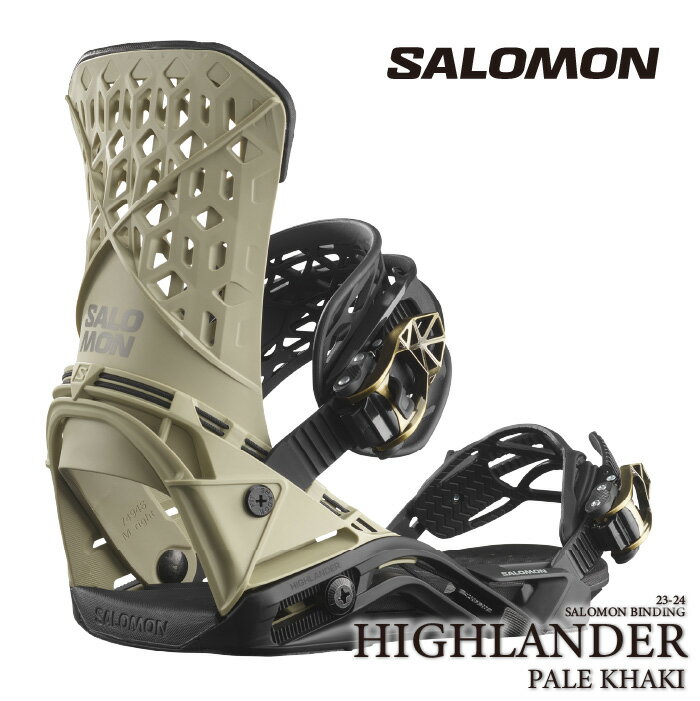 [日本正規品]スノーボード ビンディング サロモン ハイランダー 2024 SALOMON HIGHLANDER Pale Khaki ..