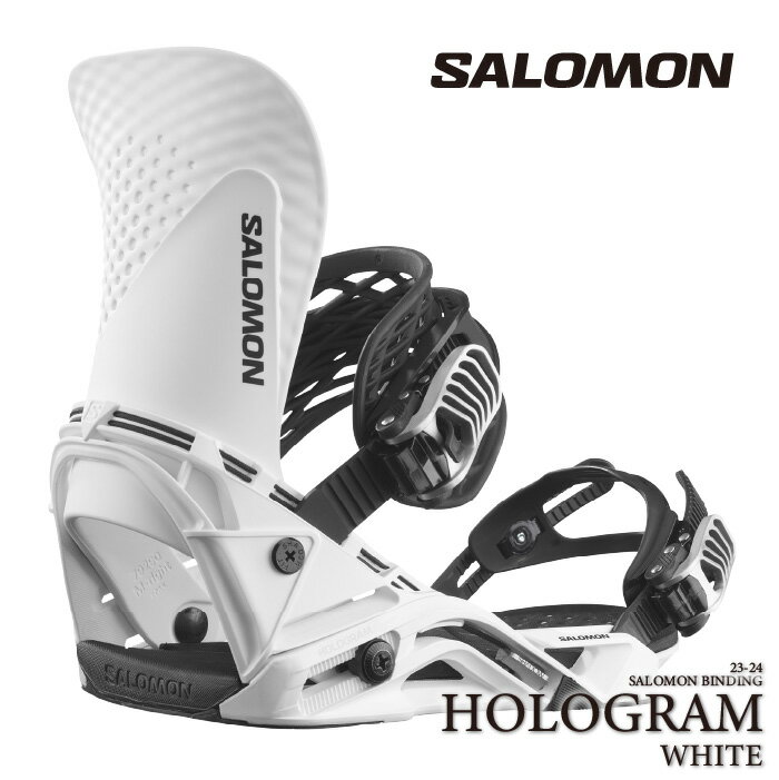 スノーボード ビンディング サロモン ホログラム 2024 SALOMON HOLOGRAM White ホワイト 白 バインディング スノボー 23-24 男性 メンズ