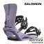 [日本正規品]スノーボード ビンディング サロモン リズム 2024 SALOMON RHYTHM Dusk Purple ダスクパープル 紫 バインディング スノボー 23-24 男性 メンズ