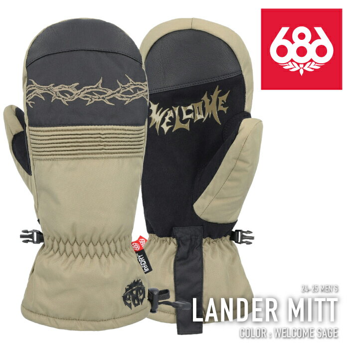 レビューでクーポン★[日本正規品] スノーボード スキー グローブ シックスエイトシックス 686 LANDER M..