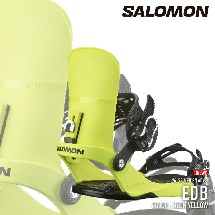 レビューでクーポン★[日本正規品] スノーボード バインディング ビンディング サロモン 2025 SALOMON EDB Neon Yellow エブリデイ ネオンイエロー メンズ レディース 24-25