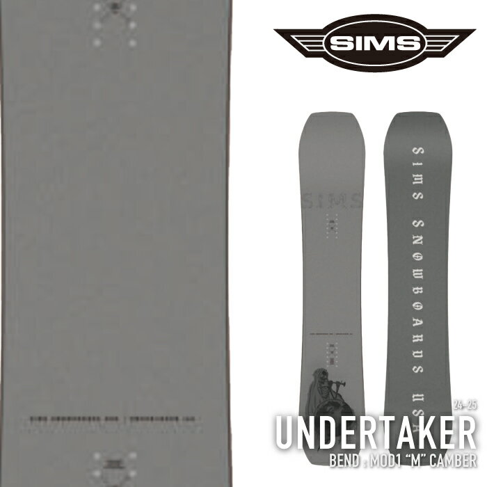 レビューでクーポン★[日本正規品] スノーボード 板 シムス 2025 SIMS UNDERTAKER アンダーテイカー メンズ レディース 24-25