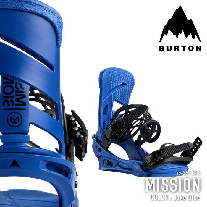 レビューでクーポン★[日本正規品] スノーボード ビンディング バートン BURTON MEN'S MISSION Jake Blue ミッション バインディング メンズ 25-26