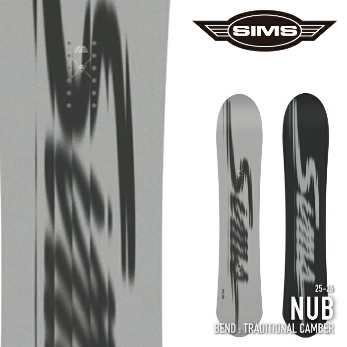 レビューでクーポン★[日本正規品] スノーボード 板 シムス SIMS NUB ナブ メンズ レディース 25-26