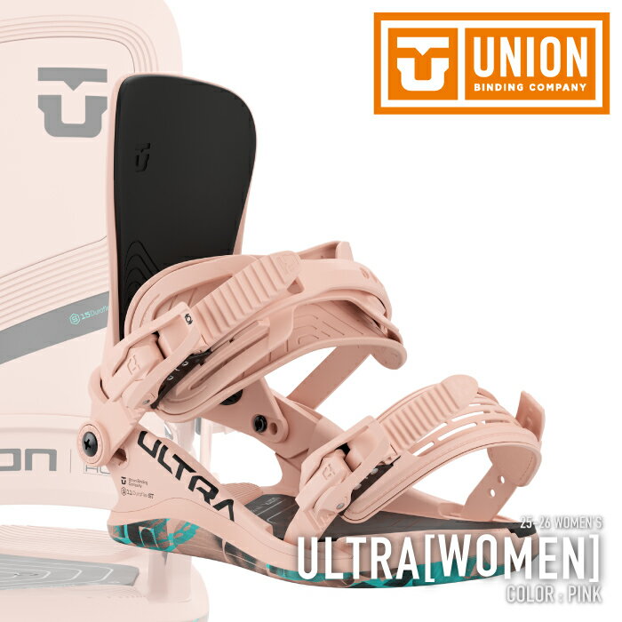 レビューでクーポン★[日本正規品] スノーボード ビンディング ユニオン UNION ULTRA WOMEN Pink ウルトラ バインディング レディース 25-26