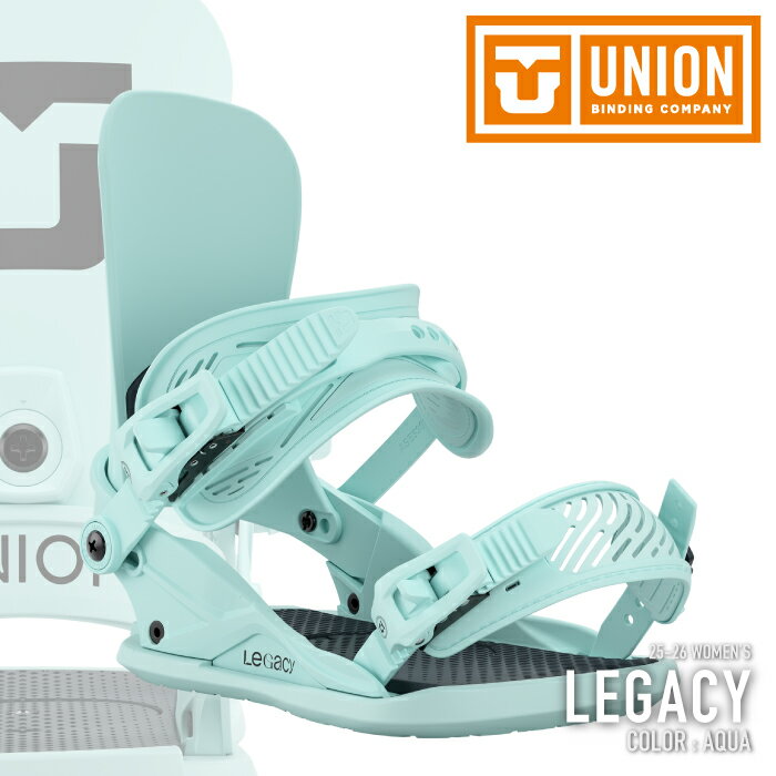 レビューでクーポン★[日本正規品] スノーボード ビンディング ユニオン UNION LEGACY Aqua レガシー バインディング レディース 25-26 予約