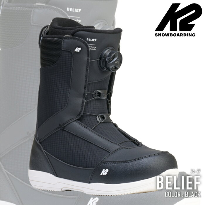 ���r���[�ŃN�[�|����[���{���K�i] �X�m�[�{�[�h �u�[�c �P�[�c�[ K2 BELIEF Black �r���[�t ���f�B�[�X 26-27