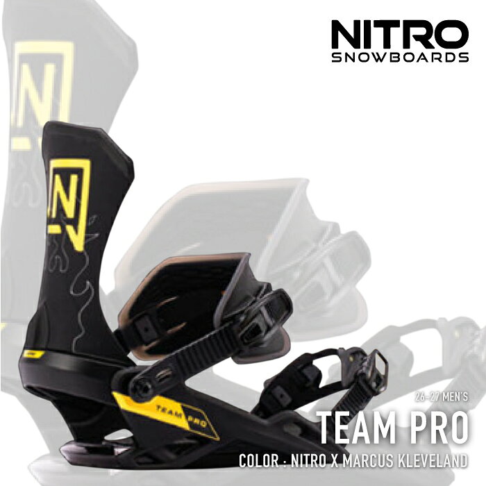 レビューでクーポン★スノーボード ビンディング ナイトロ NITRO TEAM PRO Marcus Kleveland チームプロ バインディング メンズ 26-27