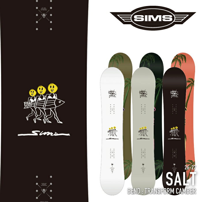 ���r���[�ŃN�[�|����[���{���K�i] �X�m�[�{�[�h �� �V���X SIMS SALT Black / White / Beige �\���g ���f�B�[�X 26-27