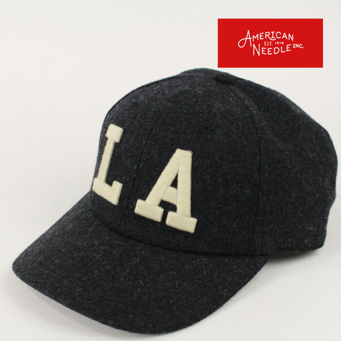 アメリカンニードル キャップ 帽子 AMERICAN NEEDLE ARCHIVE LEGEND LA ANGELS 21005B ブラック 黒 ロサンゼルスエンゼルス ベースボールキャップ ストラップバック ウール