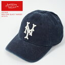 ミッチェル＆ネス アメリカンニードル キャップ 帽子 AMERICAN NEEDLE ARCHIVE COLLECTION NEGRO LEAGUE NEW YORK CUBANS 44747A Navy ネイビー 青 ニューヨーク キューバンズ ニグロリーグ ベースボールキャップ ストラップバック コットン