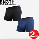 レビューでクーポン★ベニス 無地ボクサーパンツ 2枚セット BN3TH CLASSIC TRUNK 2 PACK SOLID M219000 Black Nav...