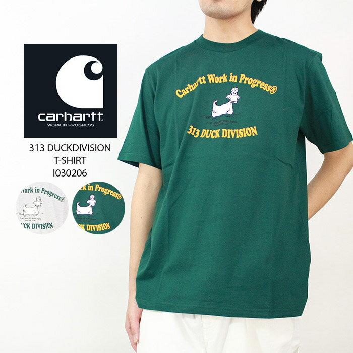 楽天Ne.S.Tレビューでクーポン★カーハート ダブリューアイピー Tシャツ CARHARTT WIP work in progress 313 DUCKDIVISION T-SHIRT I030206 Ash Heather Hedge 半袖 シンプル ストリート ワーク ヨーロッパ メンズ 男性
