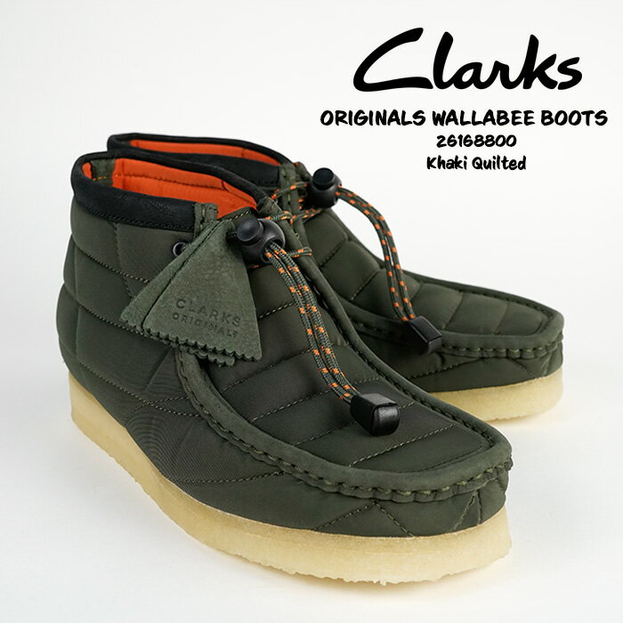 顼 ӡ ֡ CLARKS ORIGINALS WALLABEE BOOTS 26168800 Khaki Quilted  ƥ ʥ US ֡ 奢 塼  