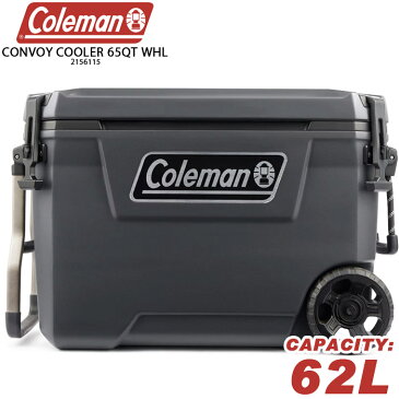 コールマン クーラーボックス COLEMAN CONVOY COOLER 65QT WHL 2156115 62L Desert Black コンボイ 大型 キャンプ アウトドア BBQ 釣り 部活 スポーツ