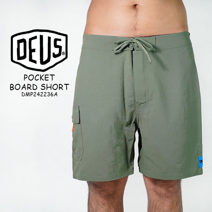 Rakuten - レビューでクーポン★デウスエクスマキナ サーフパンツ Deus Ex Machina POCKET BOARD SHORT DMP242236A Clover クローバー ショーツ サーフショーツ 短パン ハーフパンツ 海パン 海水浴 プール サーフィン メンズ 男性