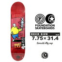 レビューでクーポン★スケートボード ダコタ・サーヴォルド デッキ ファンデーション アーリーウープ FOUNDATION SKATEBOARDS FS 7.75 DAKOTA SERVOLD ALLEY OOP 7.75 × 31.38 inch BRDFSDS58 SKATEBOARDS MOB GRIP モブグリップ スケボー