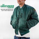 Lサイズのみ グリーンブライヤー フライトジャケット GREENBRIER INDUSTRIES NEW VINTAGE MA-1 FLIGHT JACKET MADE IN USA Sage セージ 緑 MA1 グリーンブライアー エムエーワン ボンバージャケット ボマージャケット ジャケット 軍 ミリタリー カジュアル