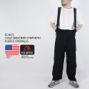 アメリカ軍 フリースオーバーオール GI ECWCS COLD WEATHER SYNTHETIC FLEECE OVERALLS Black DEAD STOCK デッドストック 米軍放出品 ..